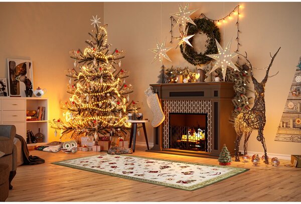 Zielony chodnik z mieszanki bawełny ze świątecznym motywem 80x200 cm Toy's Delight Green Christmas – Villeroy&Boch