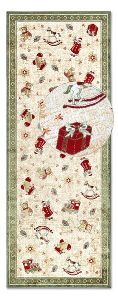 Zielony chodnik z mieszanki bawełny ze świątecznym motywem 80x200 cm Toy's Delight Green Christmas – Villeroy&Boch