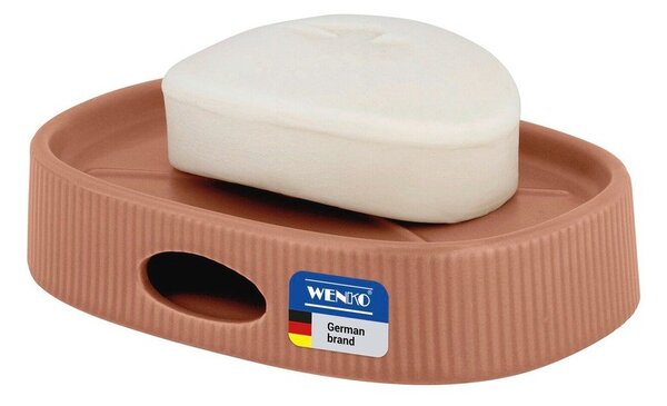 Brązowa mydelniczka ceramiczna Fablo – Wenko