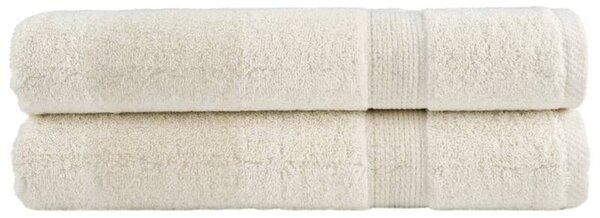 Ręczniki premium solund, 2 szt., kremowe, 80x200 cm, 600 g/cm²