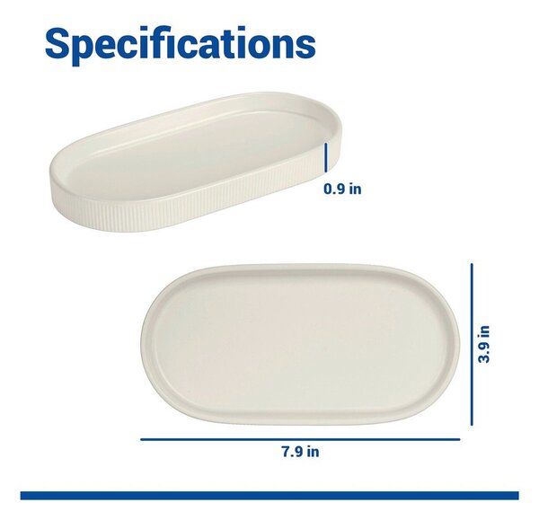 Kremowy organizer łazienkowy ceramiczny Fablo – Wenko