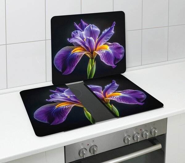 Płyta ochronna na ścianę przy kuchence ze szkła hartowanego 50x56 cm Iris – Wenko