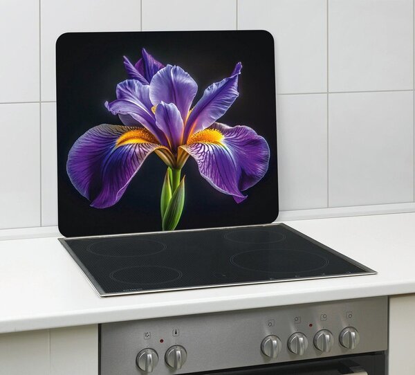 Płyta ochronna na ścianę przy kuchence ze szkła hartowanego 50x56 cm Iris – Wenko