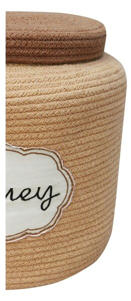Jasnobrązowy tekstylny dziecięcy kosz na zabawki ø 28x27 cm Honey Pot – Lorena Canals