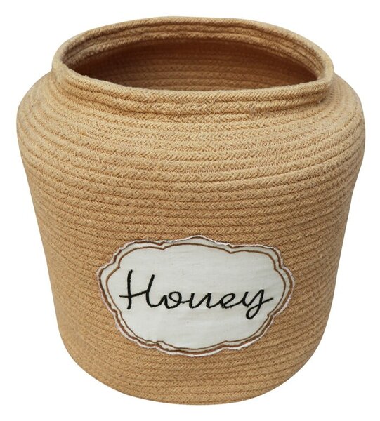 Jasnobrązowy tekstylny dziecięcy kosz na zabawki ø 28x27 cm Honey Pot – Lorena Canals