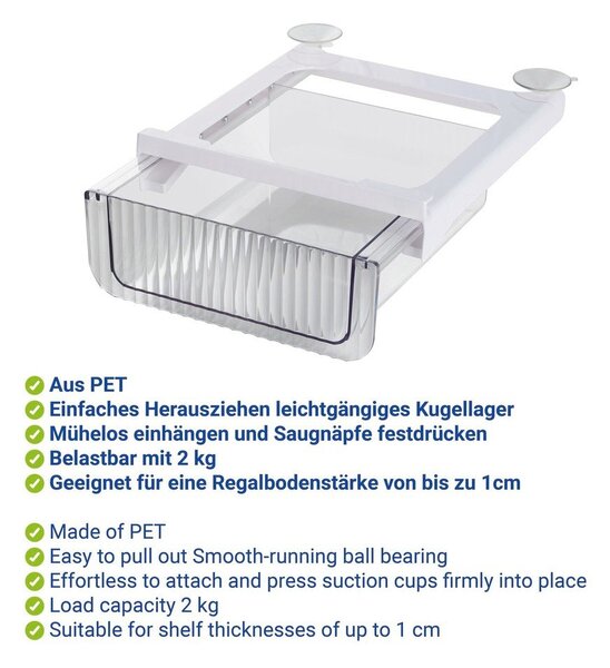 Plastikowy organizer do lodówki 27x24 cm Kira – Wenko