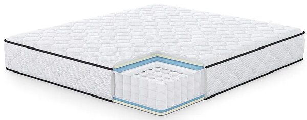 Materac sprężynowy 180x200 cm z pokrowcem W2-D22