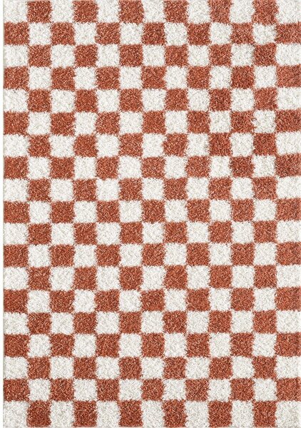 Kremowy/w kolorze terakoty dywan 120x170 cm Grida – ESTE