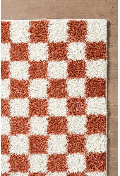 Kremowy/w kolorze terakoty dywan 120x170 cm Grida – ESTE