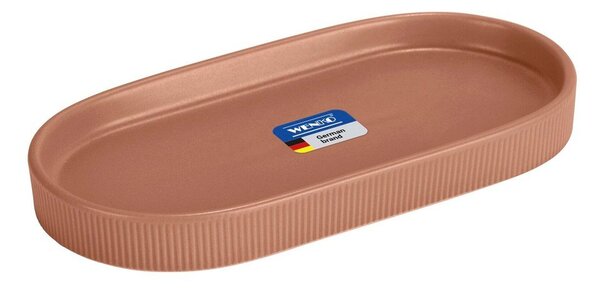 Brązowy organizer łazienkowy ceramiczny Fablo – Wenko