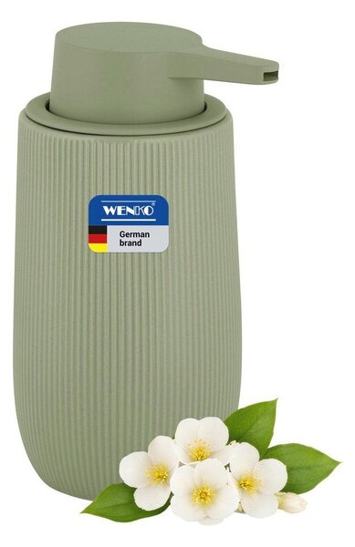 Zielony plastikowy dozownik do mydła 400 ml Fablo – Wenko