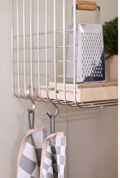 Wielopoziomowa metalowa półka w kolorze srebra z połyskiem 38 cm Store-It – Mette Ditmer Denmark