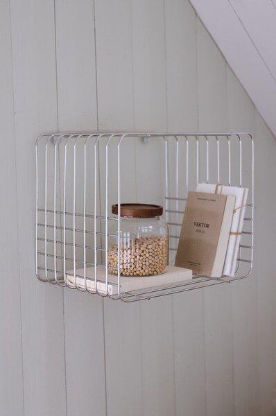Wielopoziomowa metalowa półka w kolorze srebra z połyskiem 38 cm Store-It – Mette Ditmer Denmark