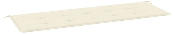 Poduszka na ławkę ogrodową, kremowa 150x50x4 cm, tkanina oxford
