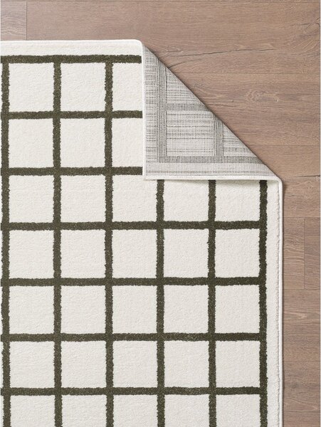 Ciemnozielony/kremowy dywan 160x230 cm Picnic – ESTE