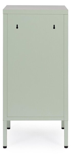 Szałwiowa metalowa szafka z zamkiem 35x76x40 cm Cambridge – Yes Everyday