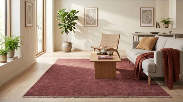 Bordowy dywan 160x230 cm Puro – ESTE