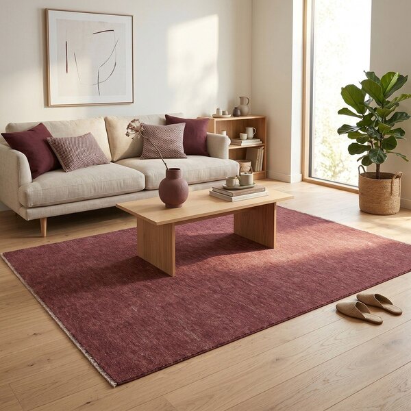 Bordowy dywan 160x230 cm Puro – ESTE