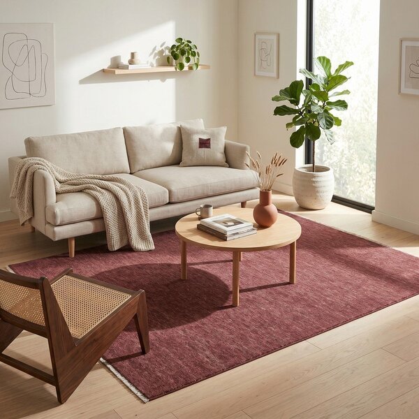 Bordowy dywan 160x230 cm Puro – ESTE