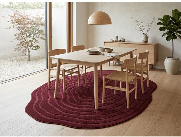 Bordowy dywan 160x230 cm Pebble – ESTE
