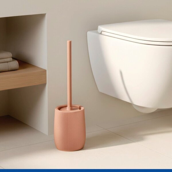 Brązowa szczotka do WC ceramiczna Fablo – Wenko