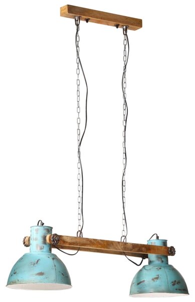 Lampa wisząca, 25 W, postarzany niebieski, 85x28x109 cm, E27