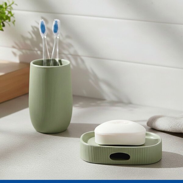 Zielona mydelniczka ceramiczna Fablo – Wenko
