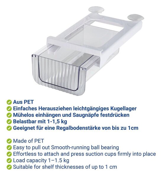 Plastikowy organizer do lodówki 27x16 cm Kira – Wenko