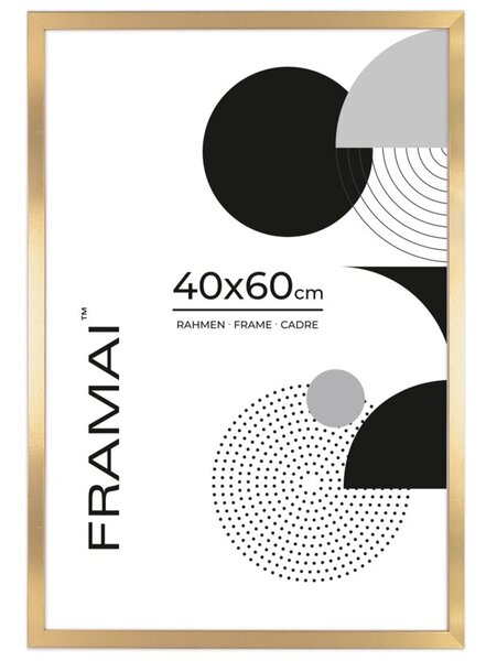 Złota ramka na zdjęcia w rozmiarze 40x60 cm FRAMAI®