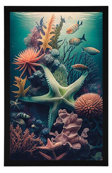 Plakat surrealistyczna gwiazda