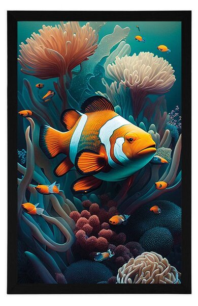 Plakat surrealistyczny klaun