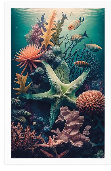 Plakat surrealistyczna gwiazda