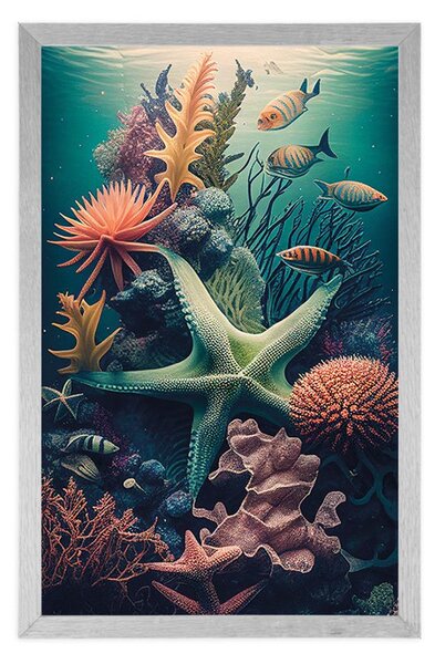 Plakat surrealistyczna gwiazda