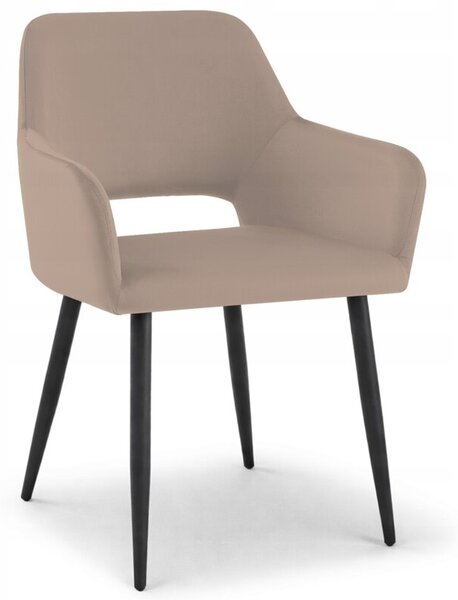 Nowoczesne stylowe krzesło kuchnia jadalnia salon velvet KT205 olivia brąz