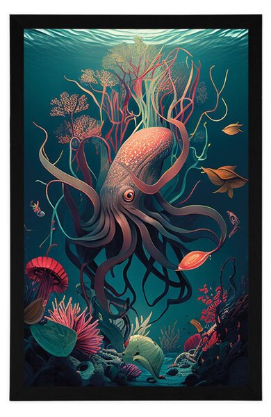 Plakat surrealistyczna sepia