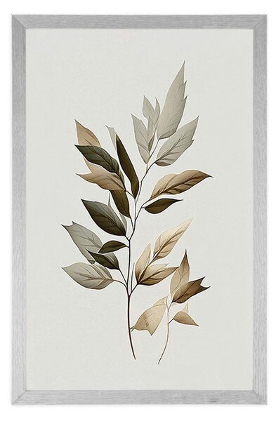 Plakat luksusowe minimalistyczne liście