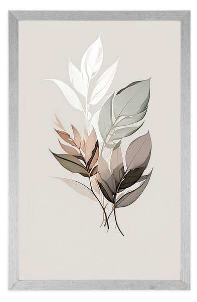 Plakat minimalistyczne liście