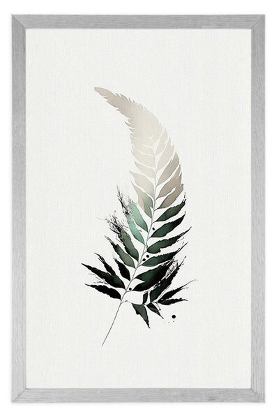 Plakat minimalistyczne liście paproci
