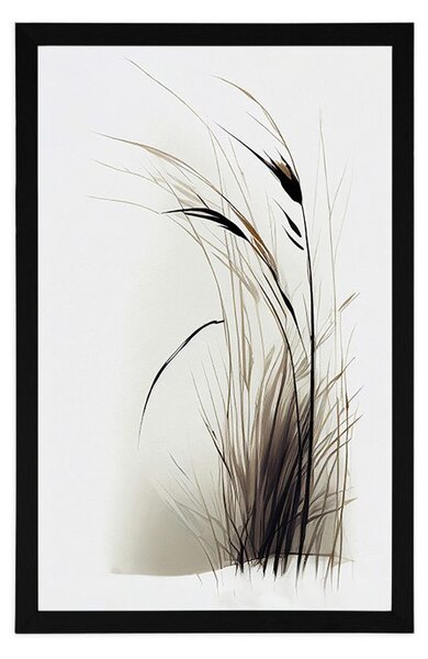 Plakat minimalistyczna sucha trawa