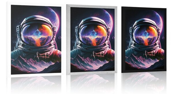 Plakat portret astronauty