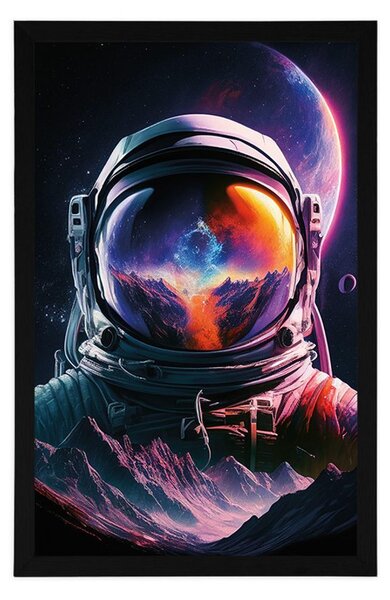 Plakat portret astronauty