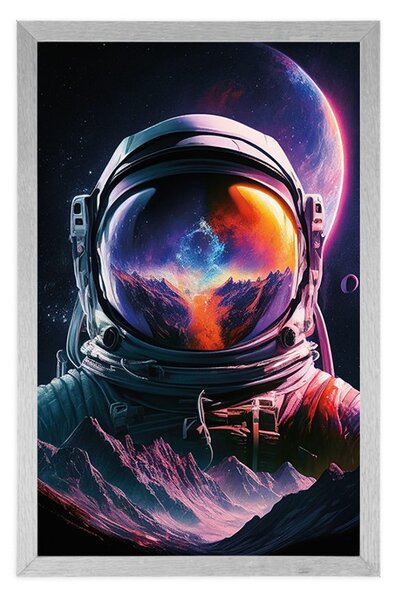 Plakat portret astronauty
