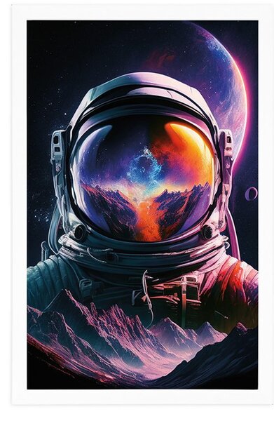 Plakat portret astronauty