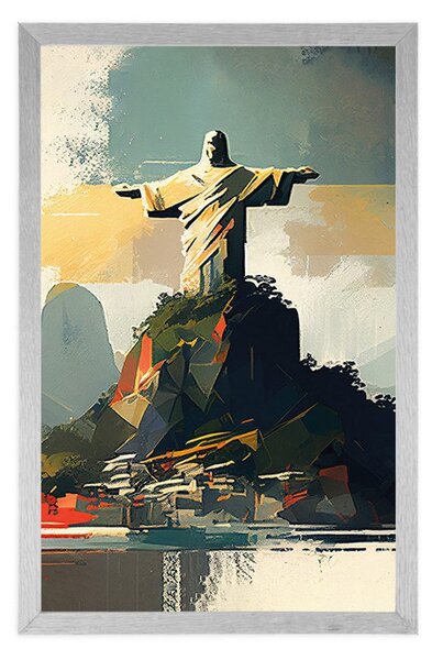 Plakat posąg Jezusa w Rio de Janeiro