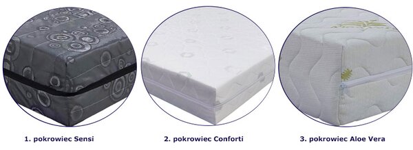 Materac kieszeniowo-kokosowy 160x200 M3-E59