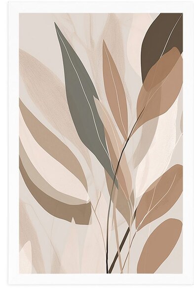 Plakat abstrakcyjne kształty botaniczne nr 2
