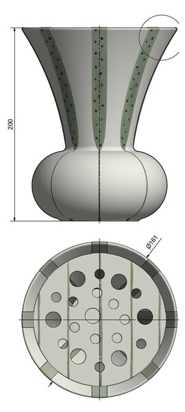 Kamionkowy wazon Kähler Design Signature, wys. 20 cm