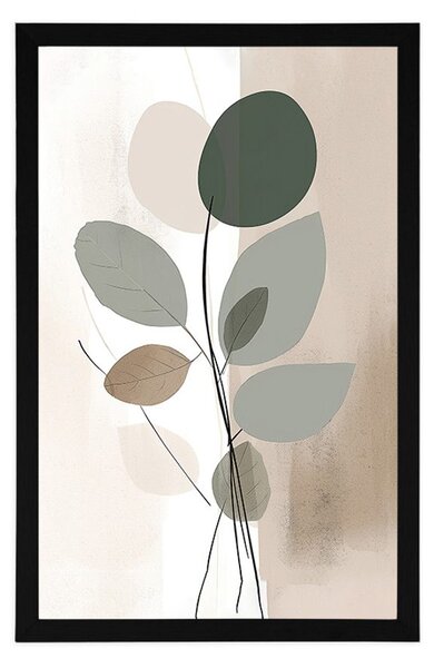 Plakat abstrakcyjne kształty botaniczne nr 1