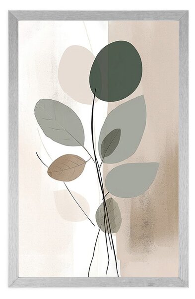 Plakat abstrakcyjne kształty botaniczne nr 1
