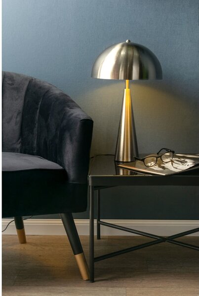 Lampa stołowa w kolorze srebra Leitmotiv Sublime, wys. 51 cm